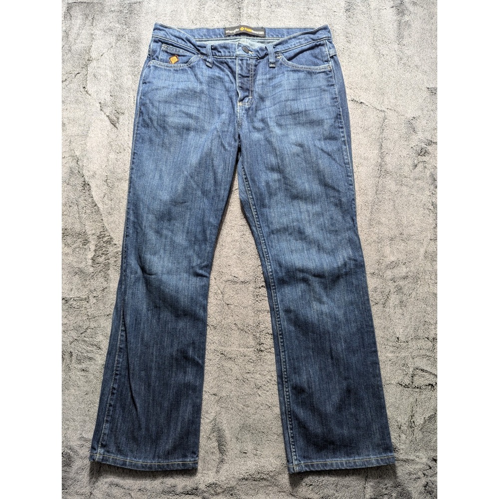 Wrangler FR Straight Leg Jeans Women's Size 9x30 Medium Wash